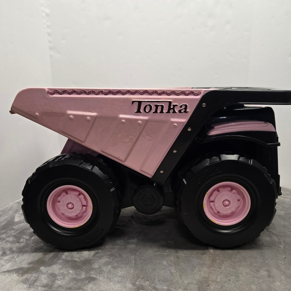 Tonka Mighty Dump Truck Pink Black Custom 2007 Hasbro Vintage Toy Vehicle